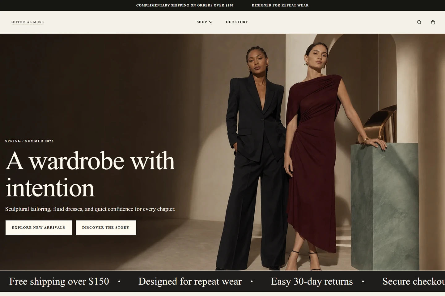 Editorial Muse Shopify theme preview