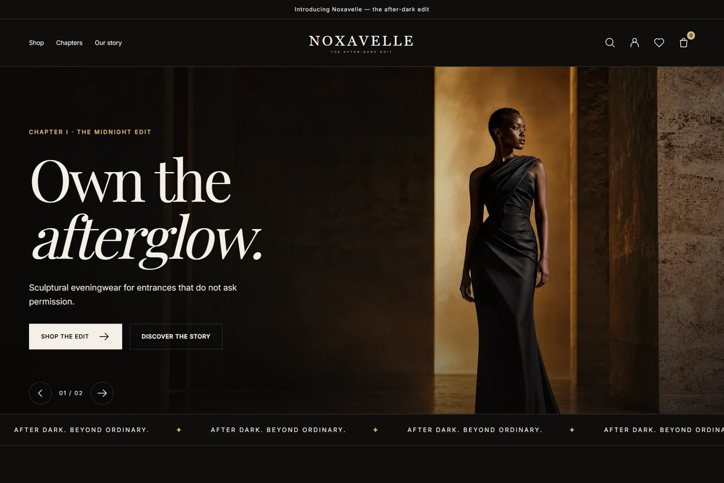 Noxavelle Shopify theme preview