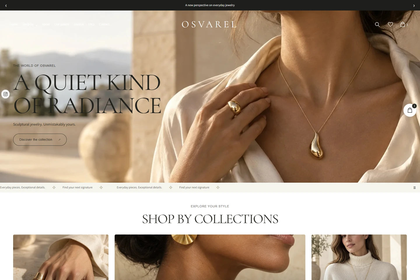 OsVarel Jewelry Shopify theme preview